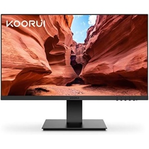 KOORUI 27 Inch FHD Monitor, Computer Monitor(1080P, 75HZ, HDMI+VGA, 99% SRGB