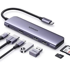UGREEN Revodok 7 in 1 USB-C Hub with 4K HDMI, 100W Power Delivery