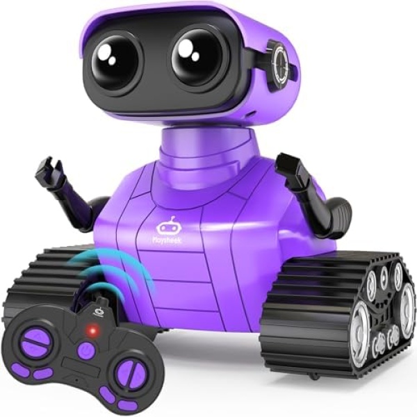 Playsheek Robot Toys Remote Control Robot Toy Rechargeable Emo Robot