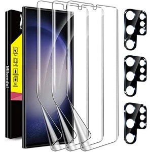 Milomdoi [3+3 Pack] for Samsung Galaxy S23 Ultra Screen Protector [Not Glass]