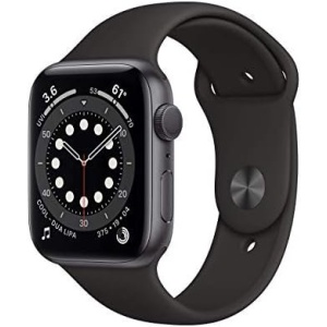 Apple Watch Series 6 (GPS, 44mm) - Space Gray Aluminum Case with Black Sport